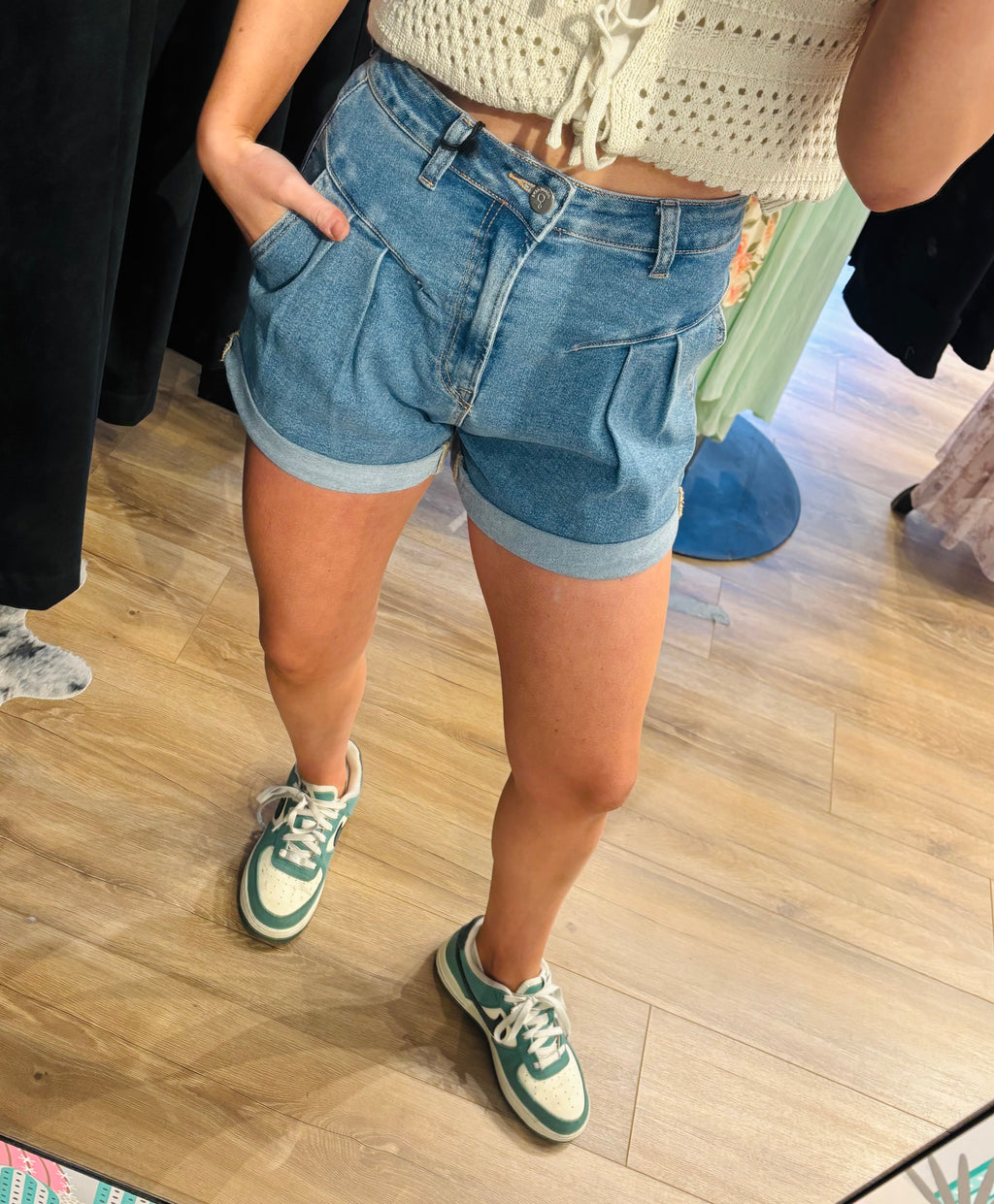 The Westward Roll Denim Shorts