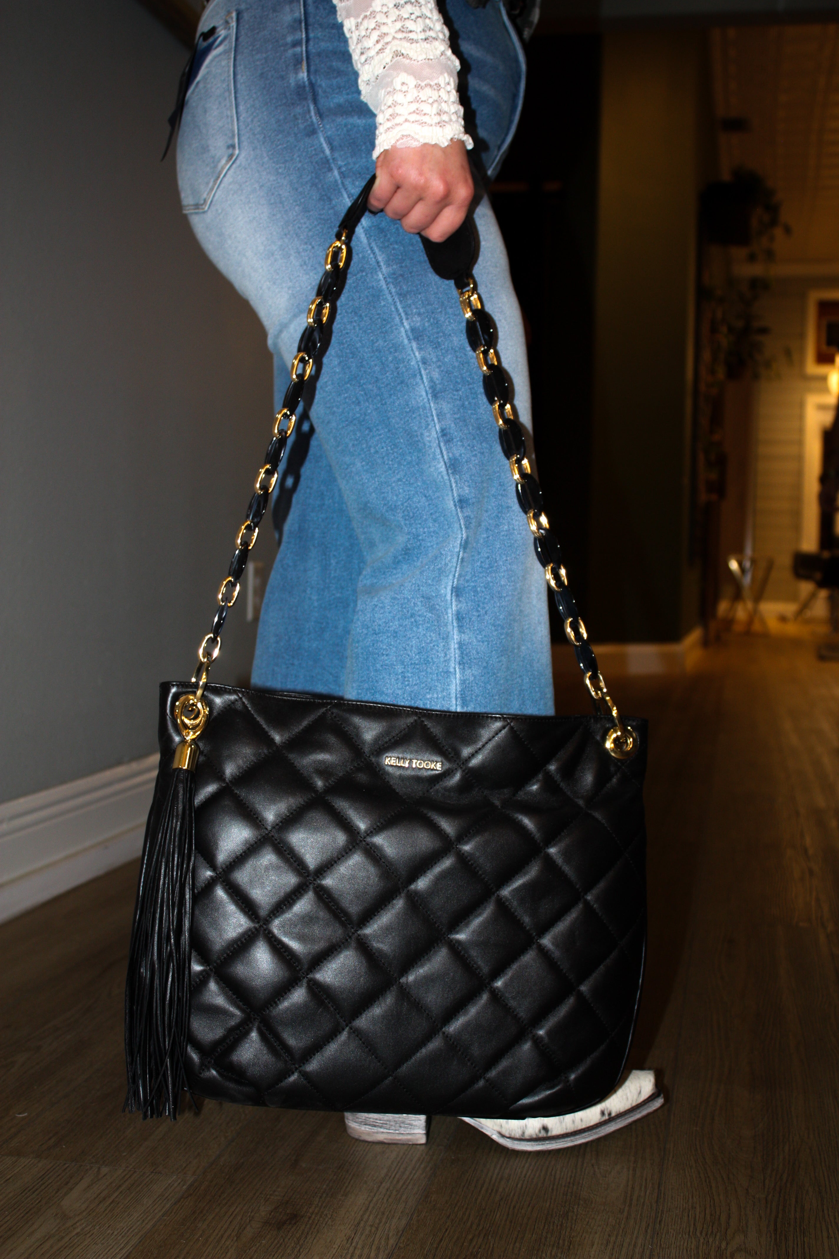 Kelly Tooke Harley Quilted Black
