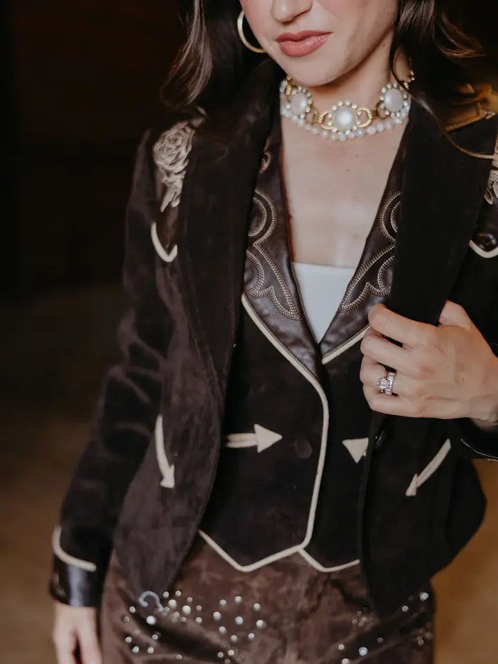 Wild Rose Suede Jacket