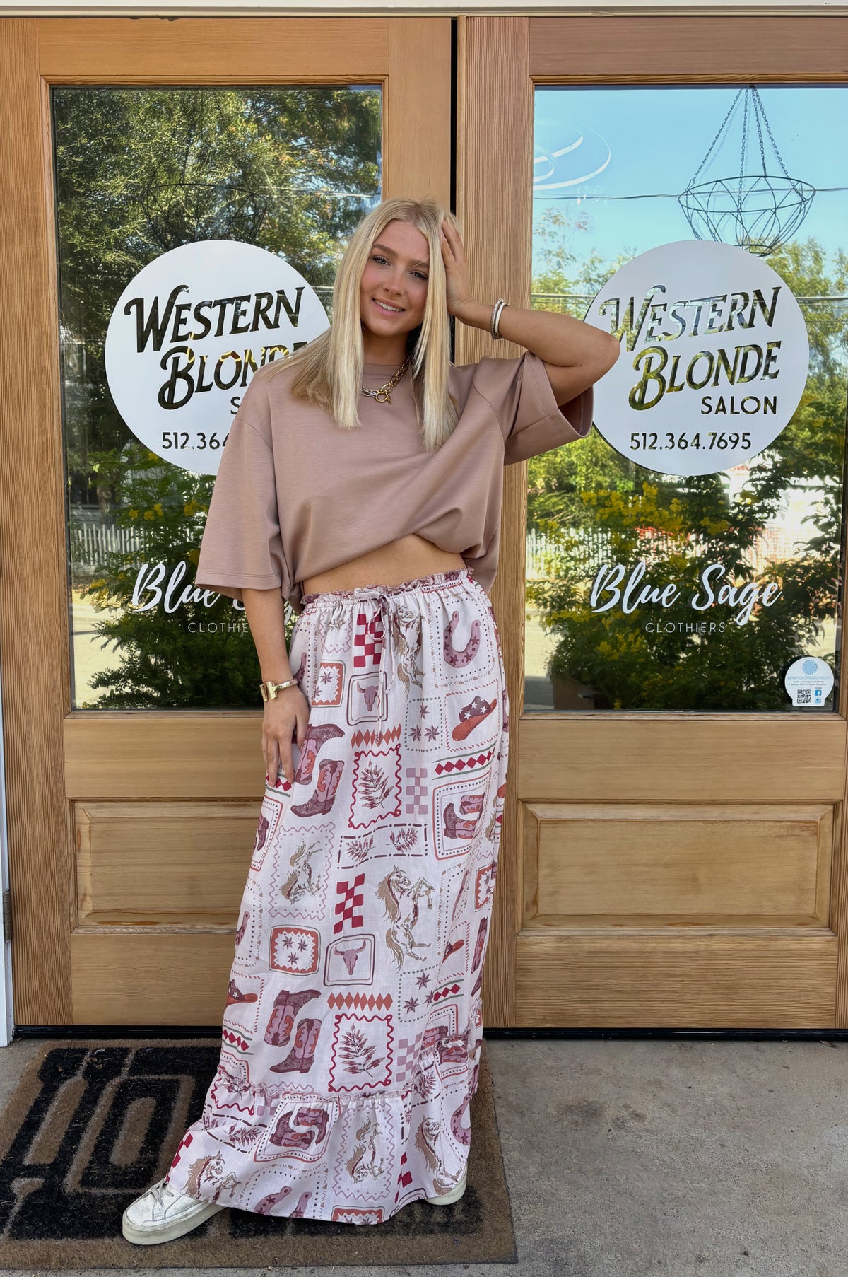 Prairie Postcard Maxi Skirt