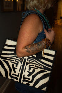 American Darling Zebra Tote