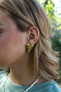 SS Golden Heart Studs