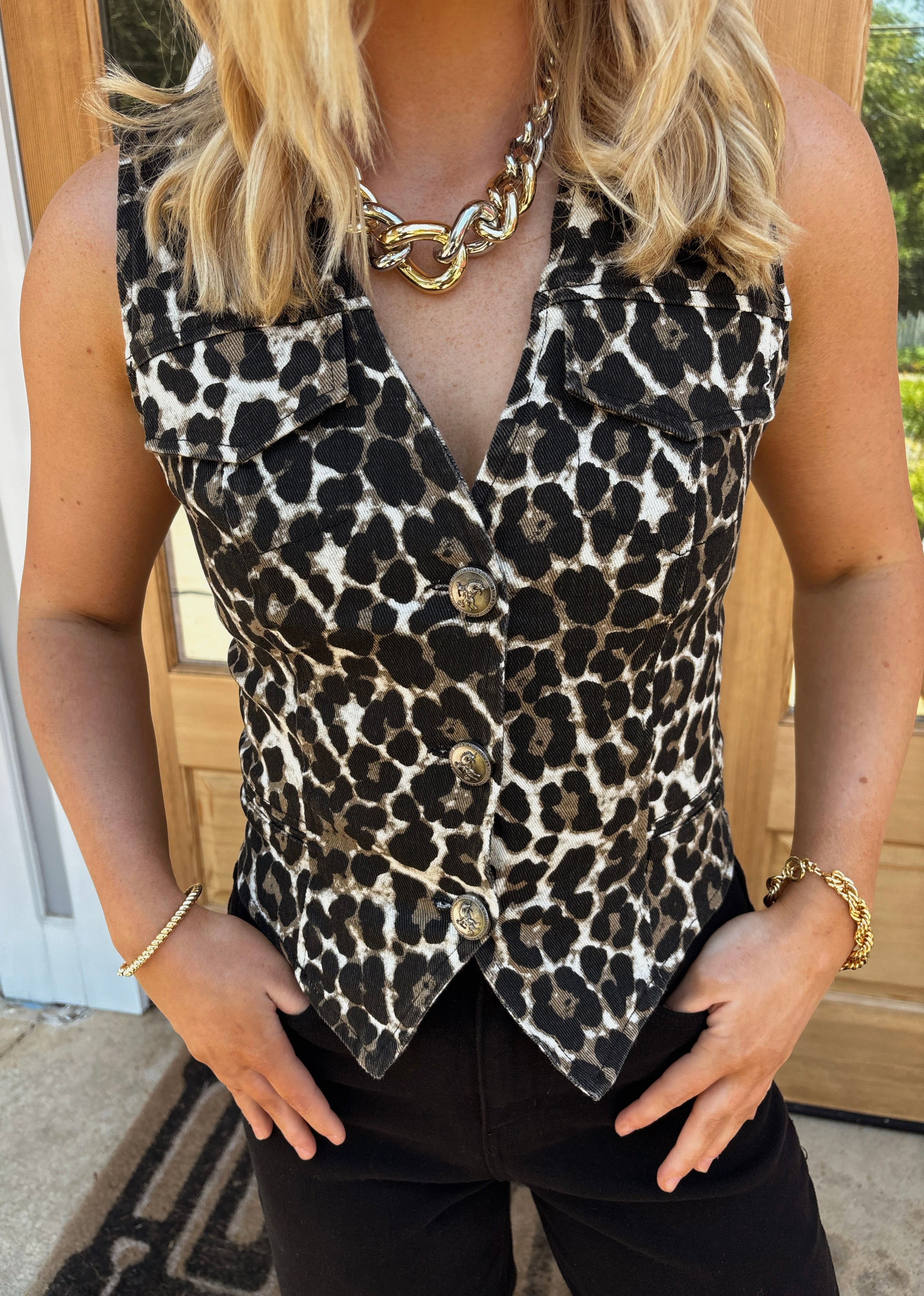 Wild Heart Leopard Vest