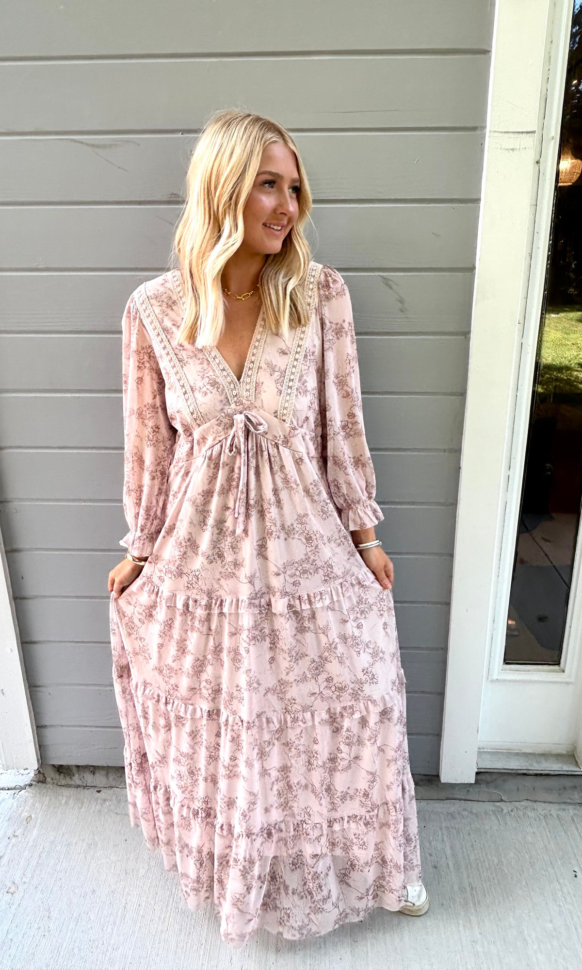 Blush Whisper Maxi Dress