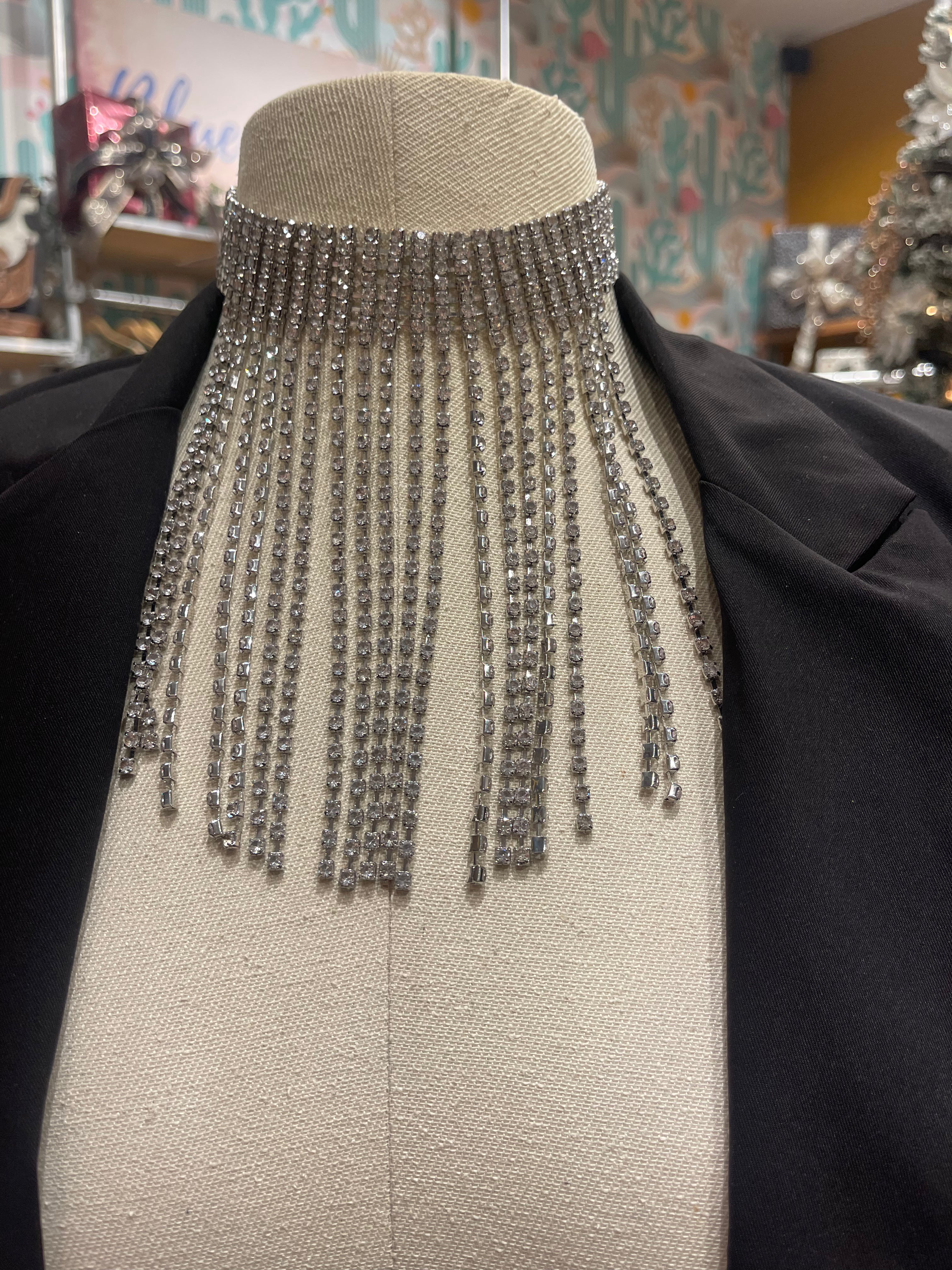 Short Rhinestone Collar