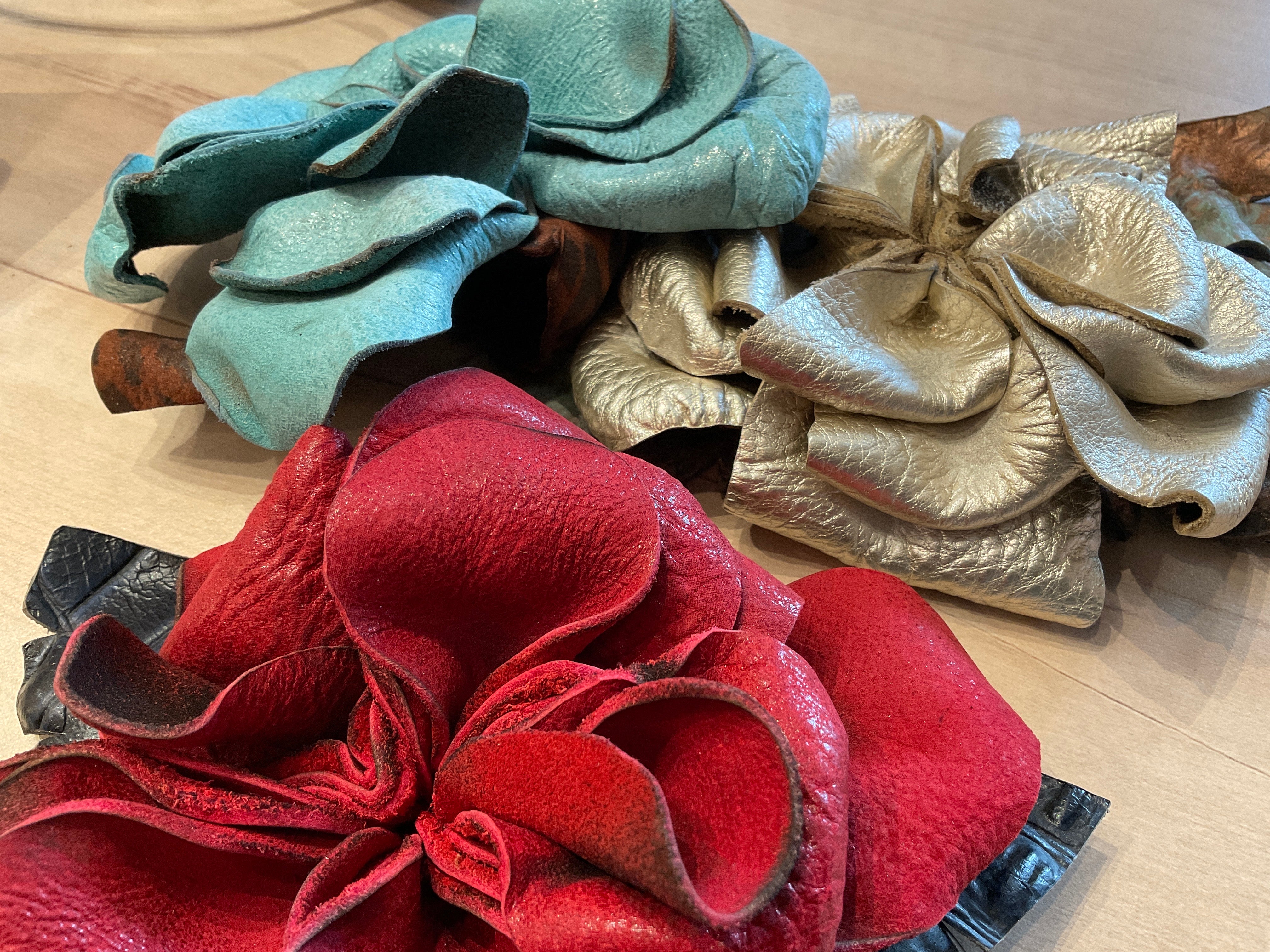Leather Rosettes
