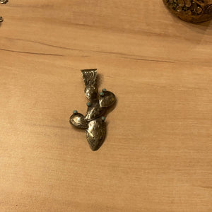 Prickly Pear Turq Pendant KC