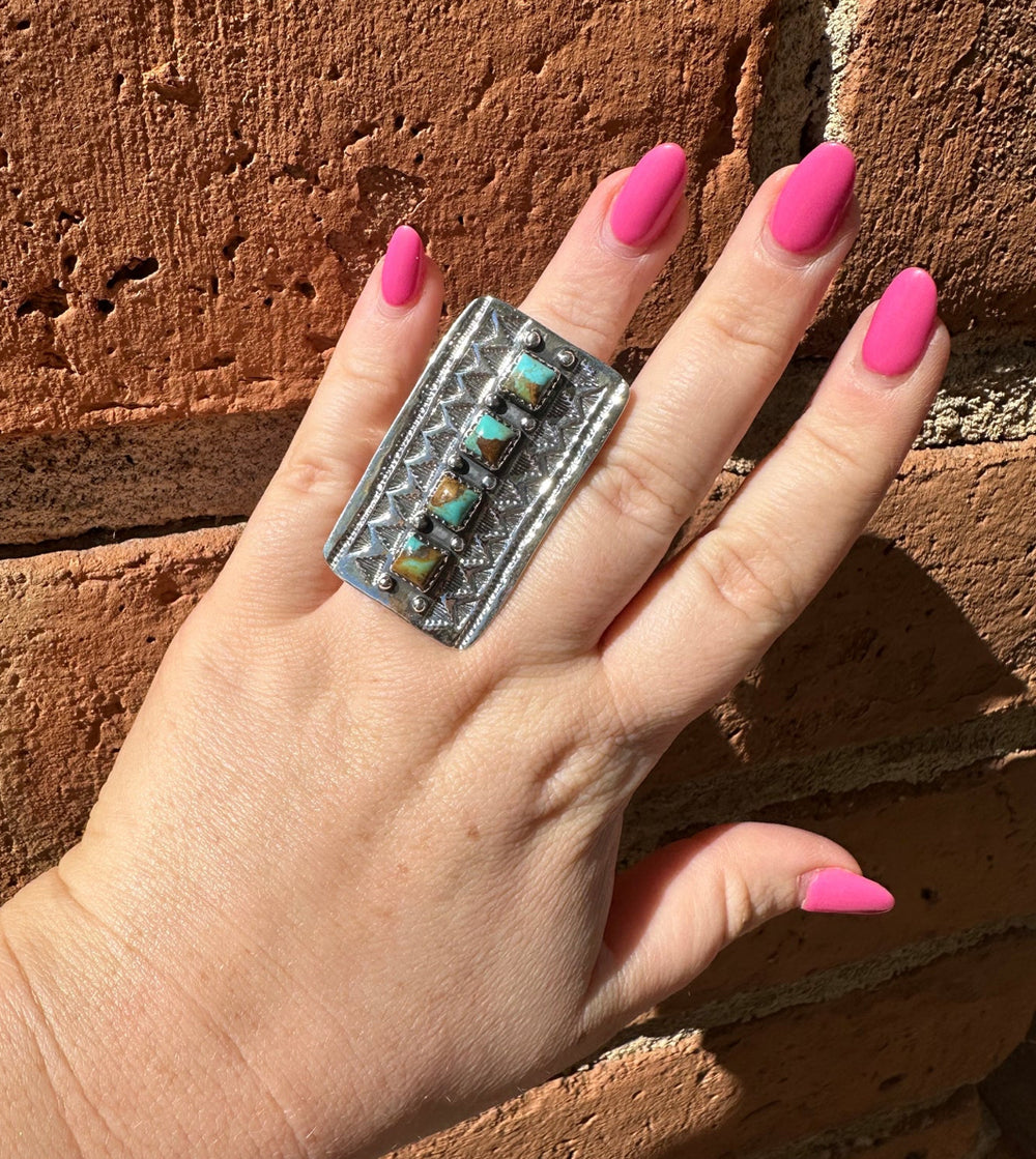 4 Stone Turquoise Ring