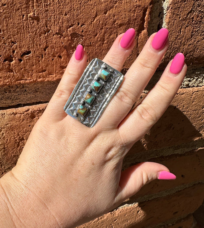 4 Stone Turquoise Ring