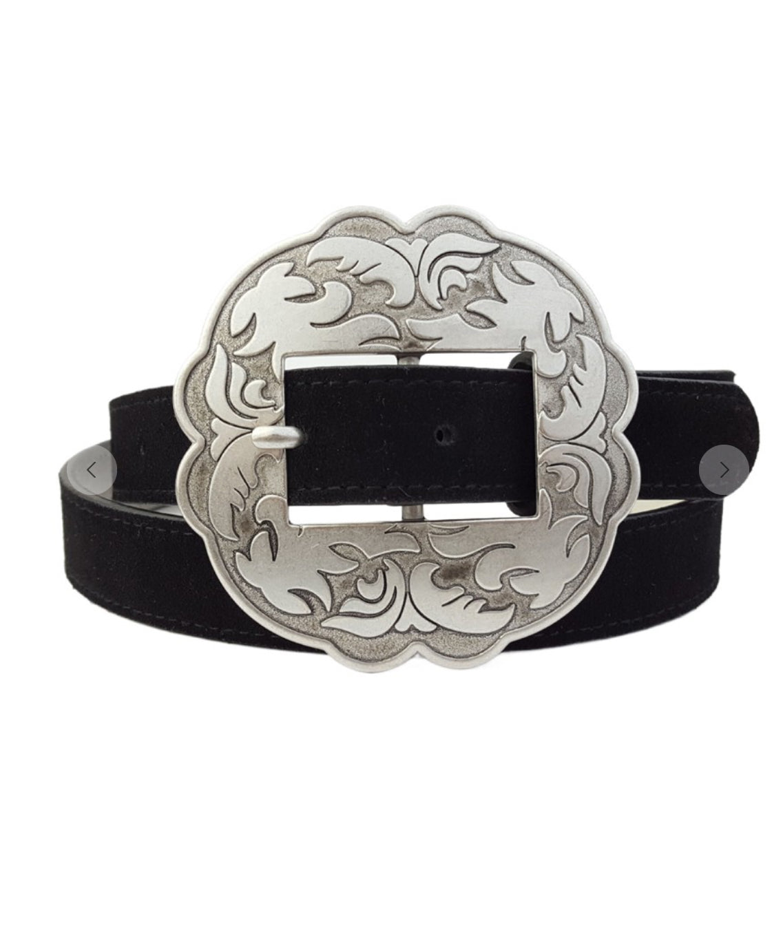 Suede Buckle Belt