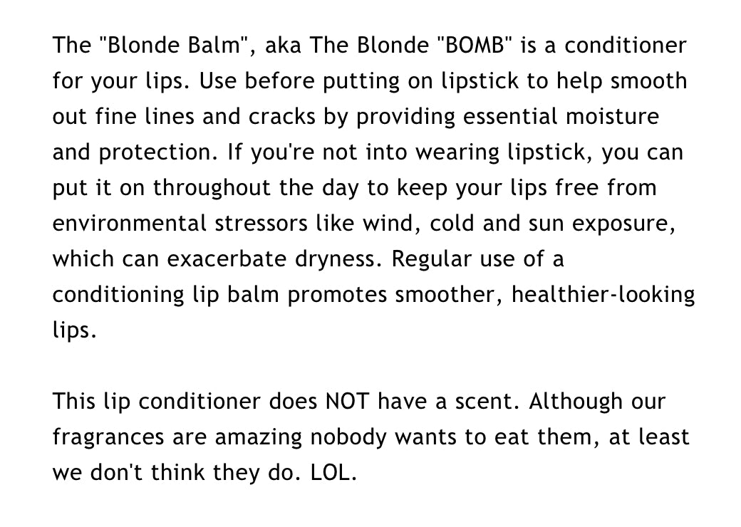 The Blonde Balm