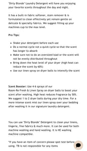 Dirty Blonde Laundry Detergent
