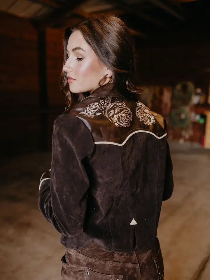 Wild Rose Suede Jacket