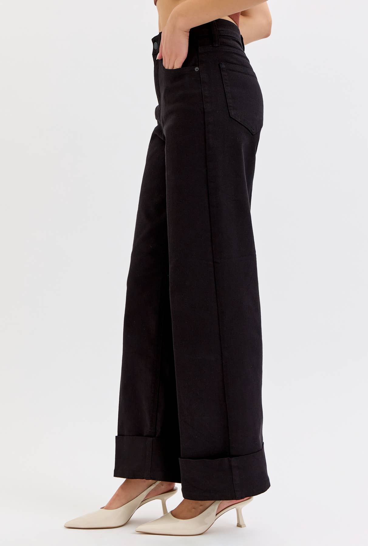 Midnight Ride High-Rise Wide Leg Jeans