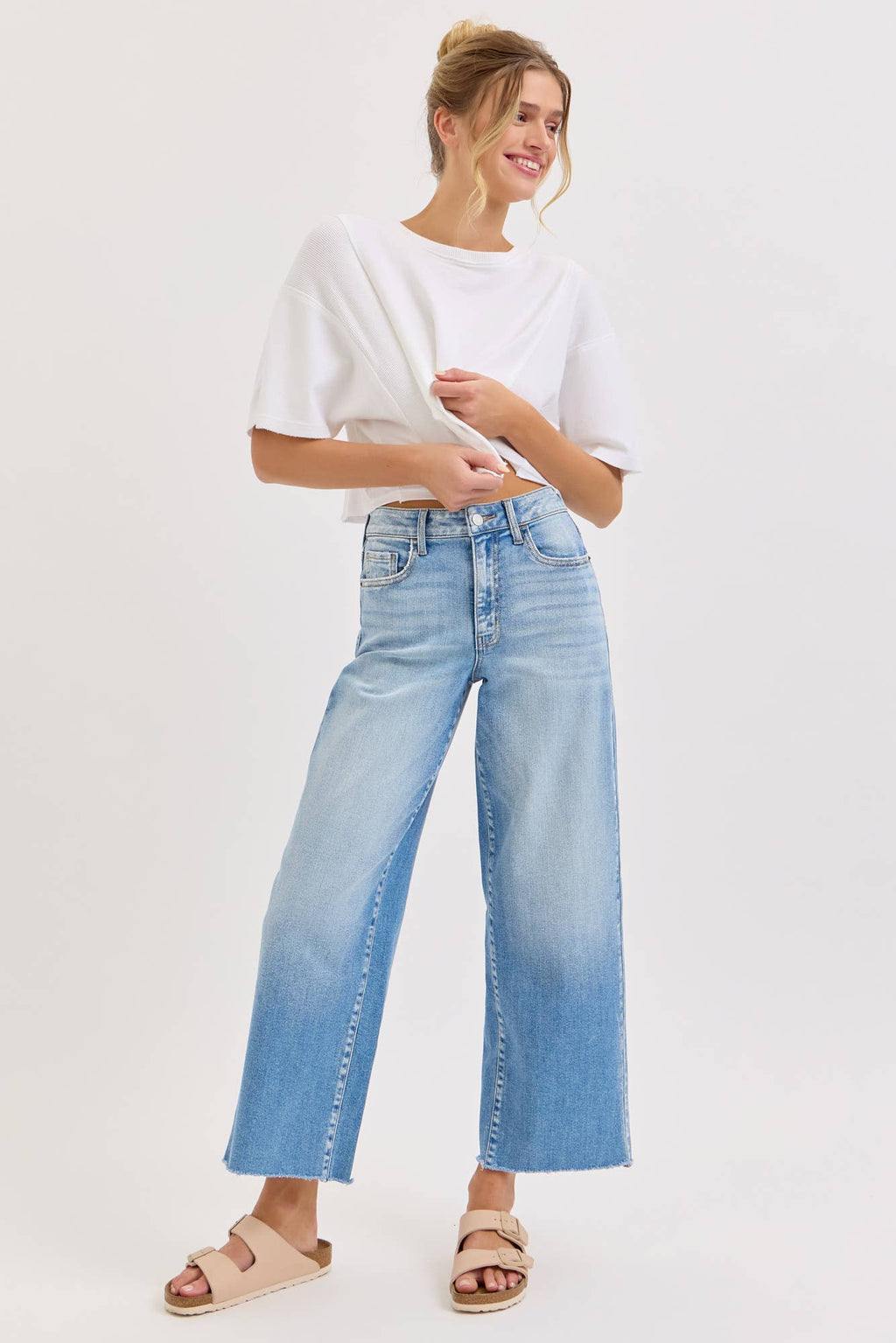 The Golden Hour Cropped Wide Leg