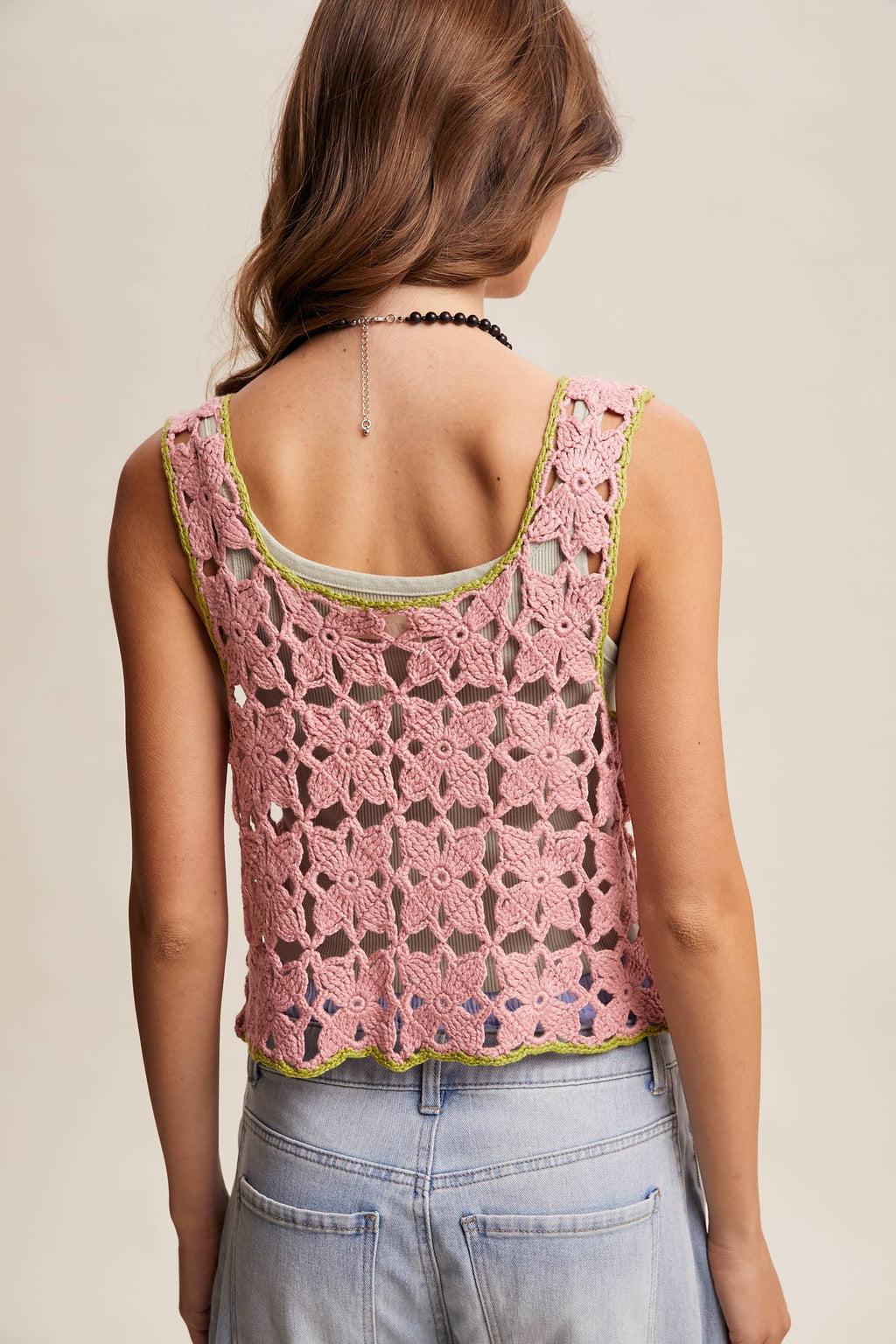 Daisy Lane Crochet Tie Vest
