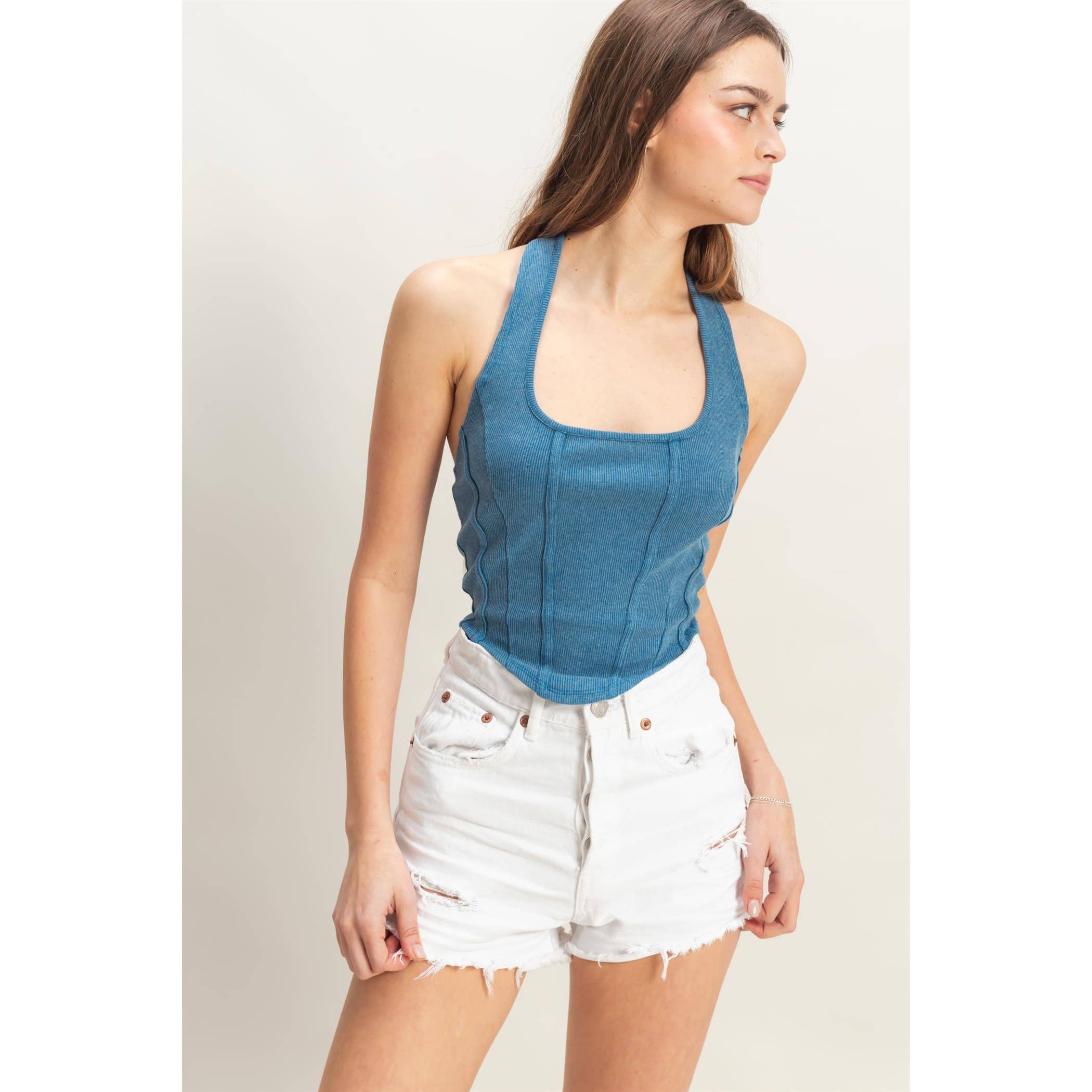 The Coastal Halter Corset