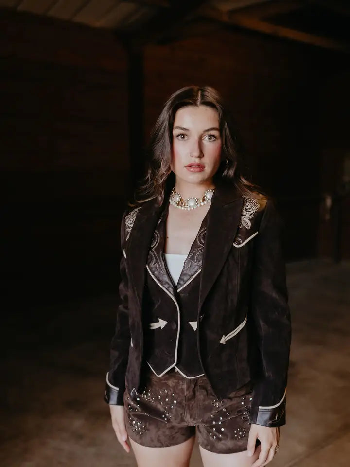 Wild Rose Suede Jacket