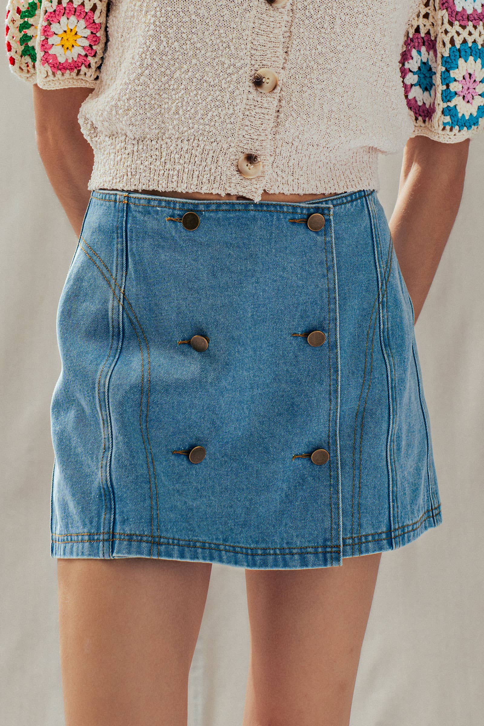 The Rodeo Drive Denim Skort