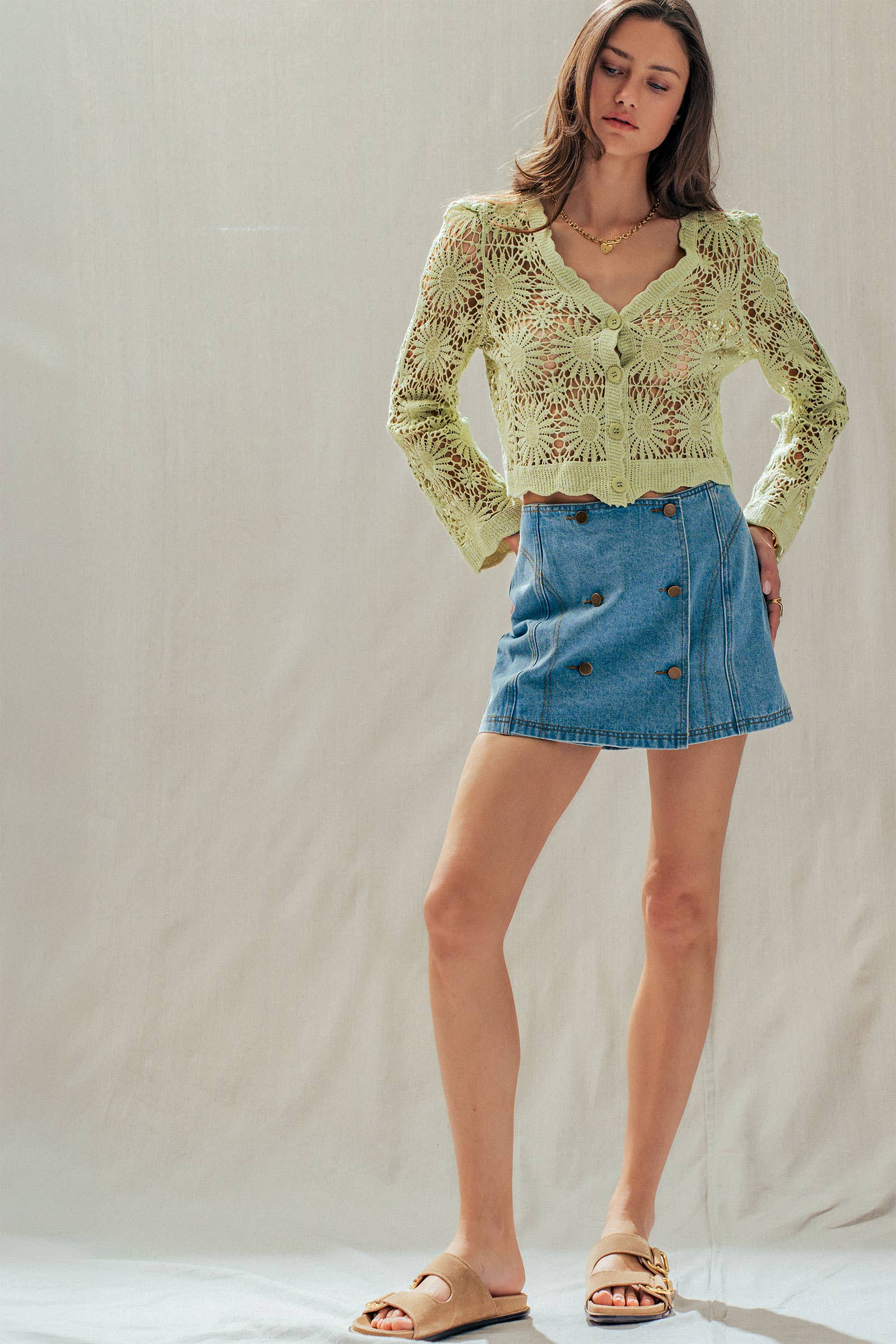 The Rodeo Drive Denim Skort