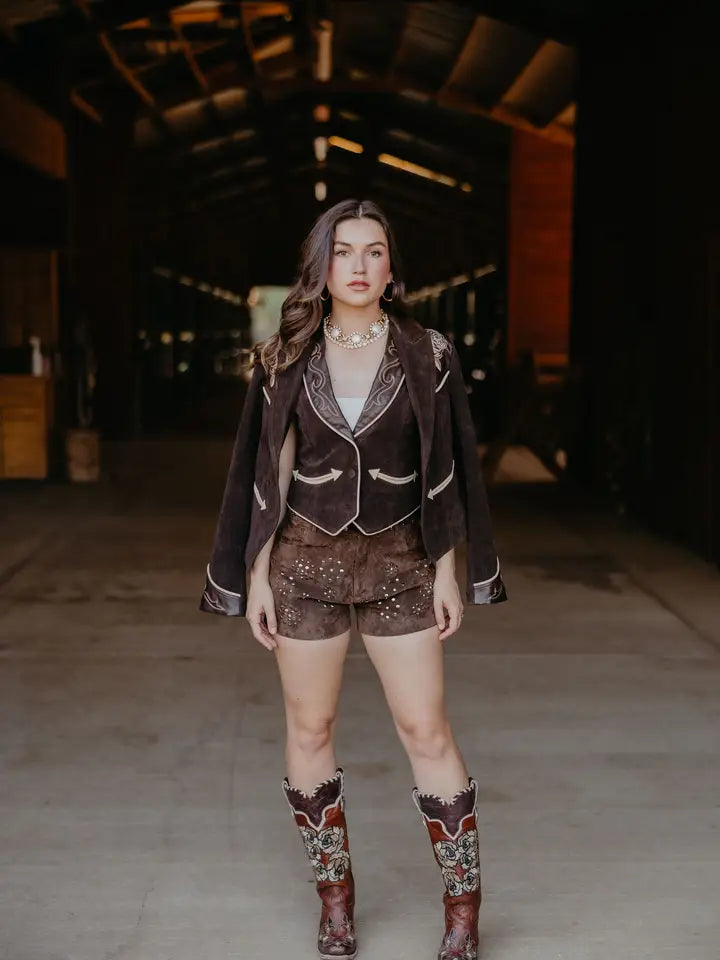 Wild Rose Suede Jacket