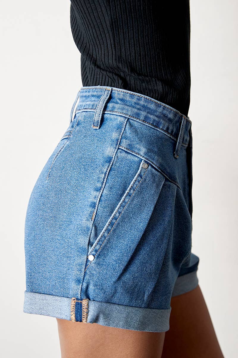 The Westward Roll Denim Shorts